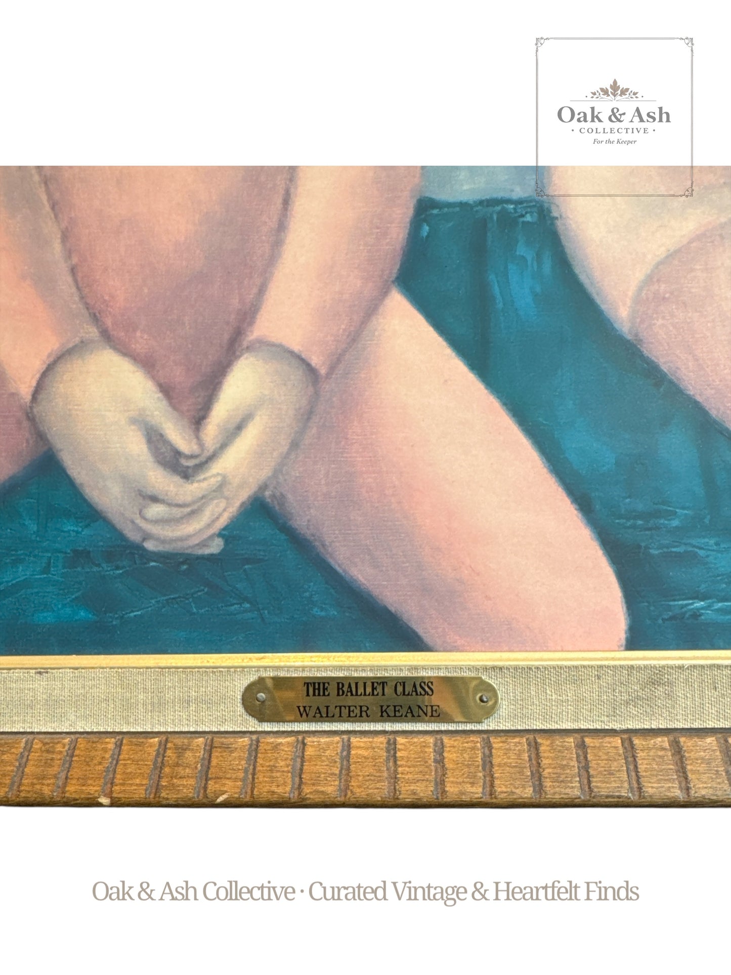 Margaret Keane The Ballet Class | 1962 Vintage Big Eyes Print with Original Frame & Brass Nameplate
