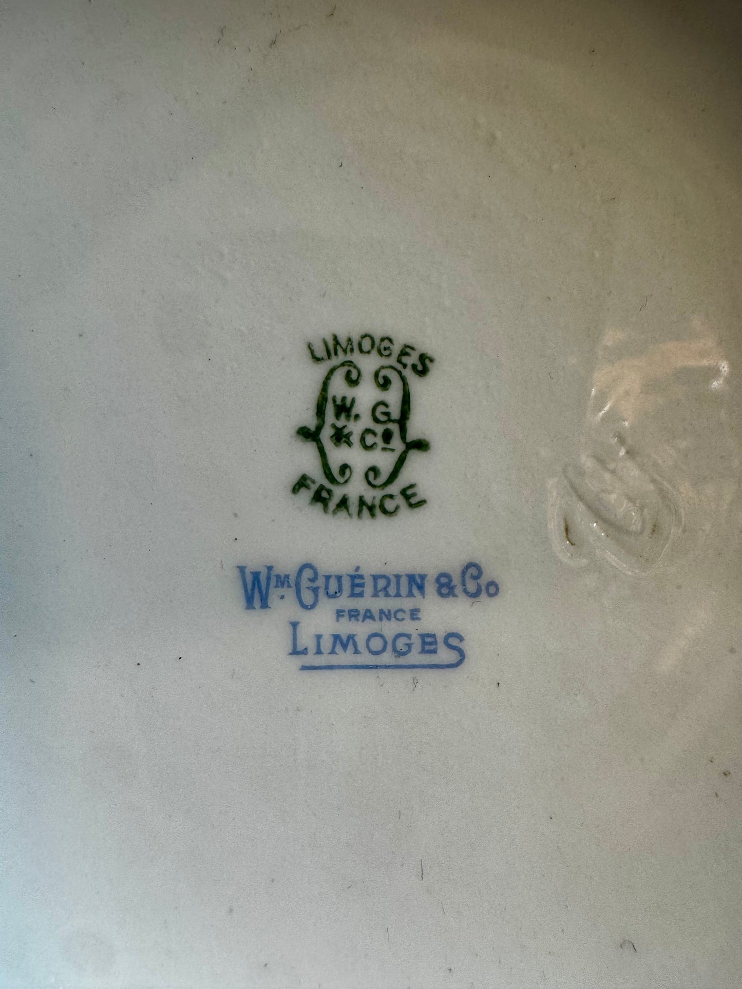 Antique Wm. Guérin & Co. Limoges France Covered Butter Dish | Hand-Gilded Floral Porcelain