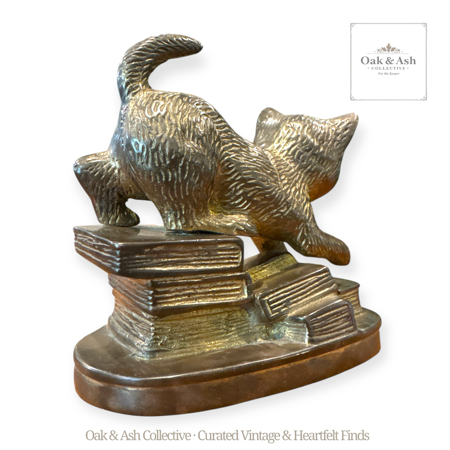 Playful Curiosity
Vintage Brass Cat Figurine by Fenco Industries