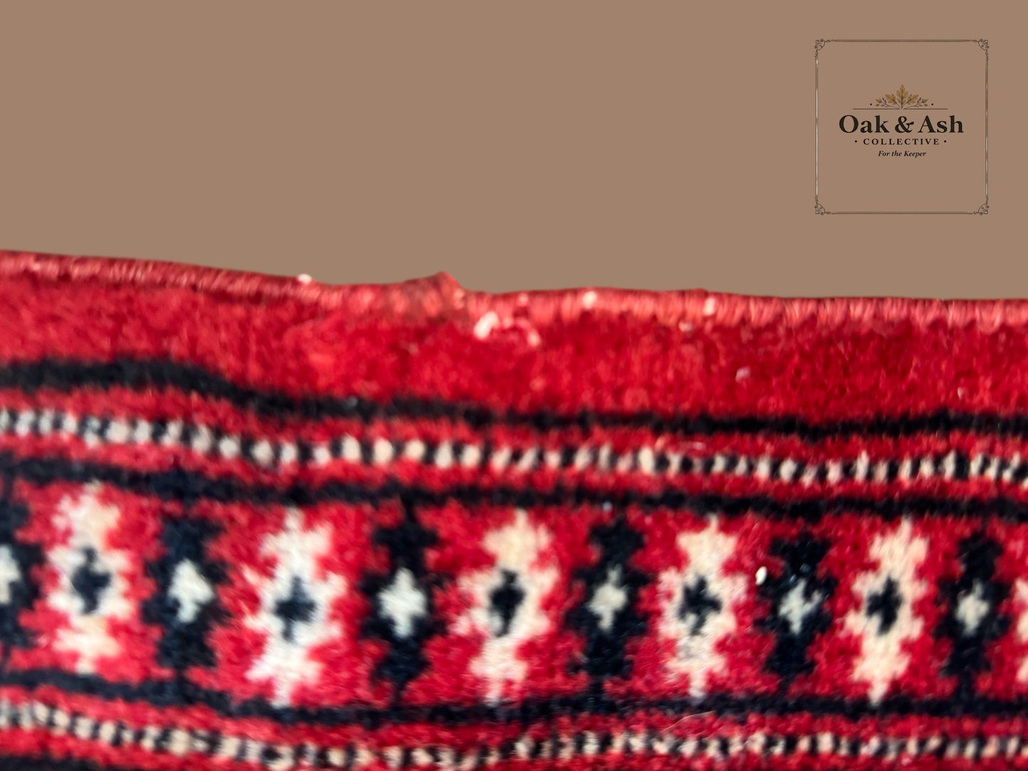 Vintage Hand-Knotted Bokhara Rug | 6’2” x 8’11”