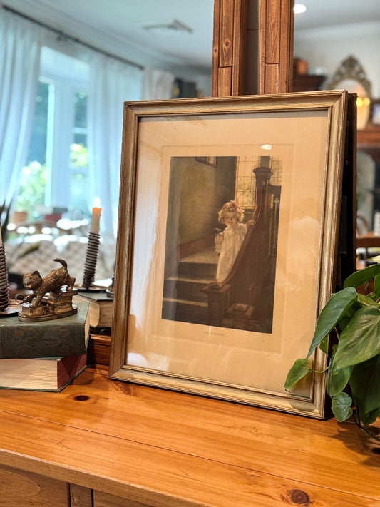 Good Morning | 1911 Chromolithograph by Bessie Pease Gutmann