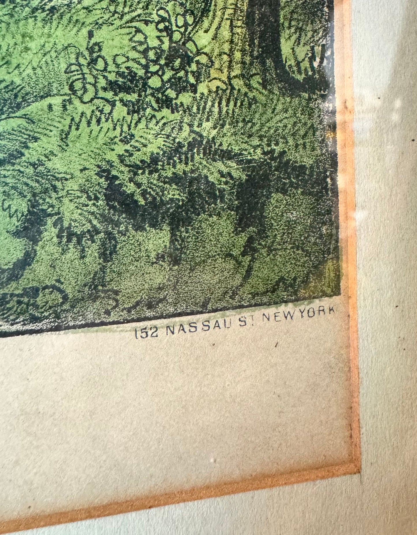 Antique Framed Lithograph – “The Narrows, New York Bay, from Staten Island” (c.1860s)