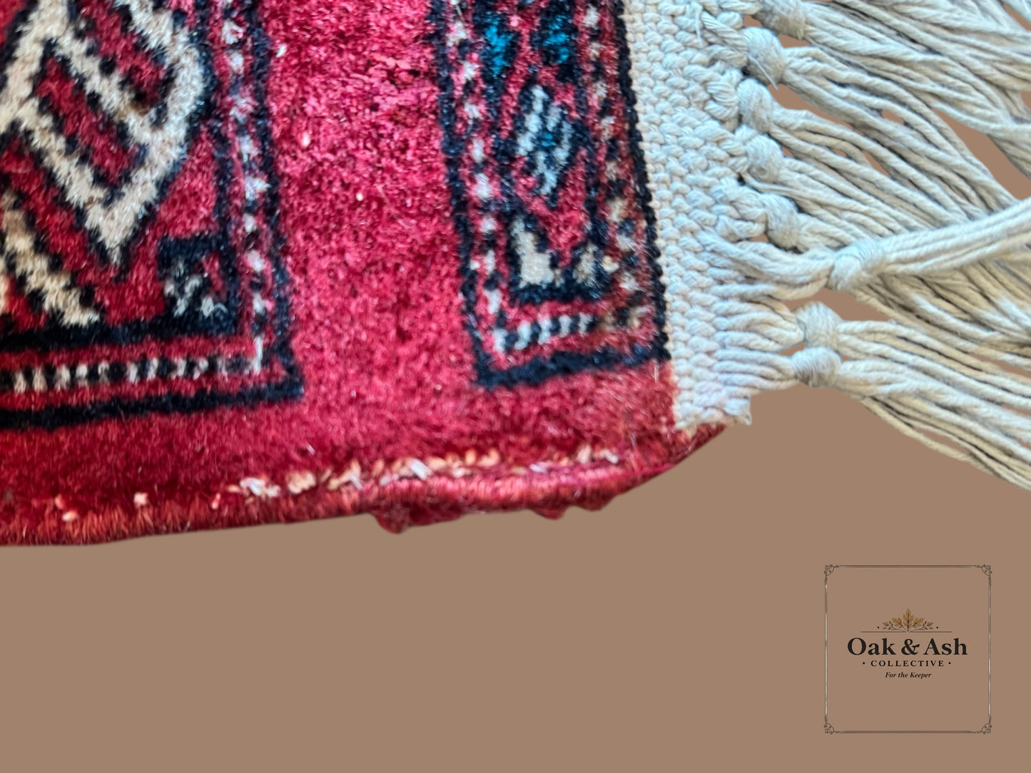 Vintage Hand-Knotted Bokhara Rug | 6’2” x 8’11”