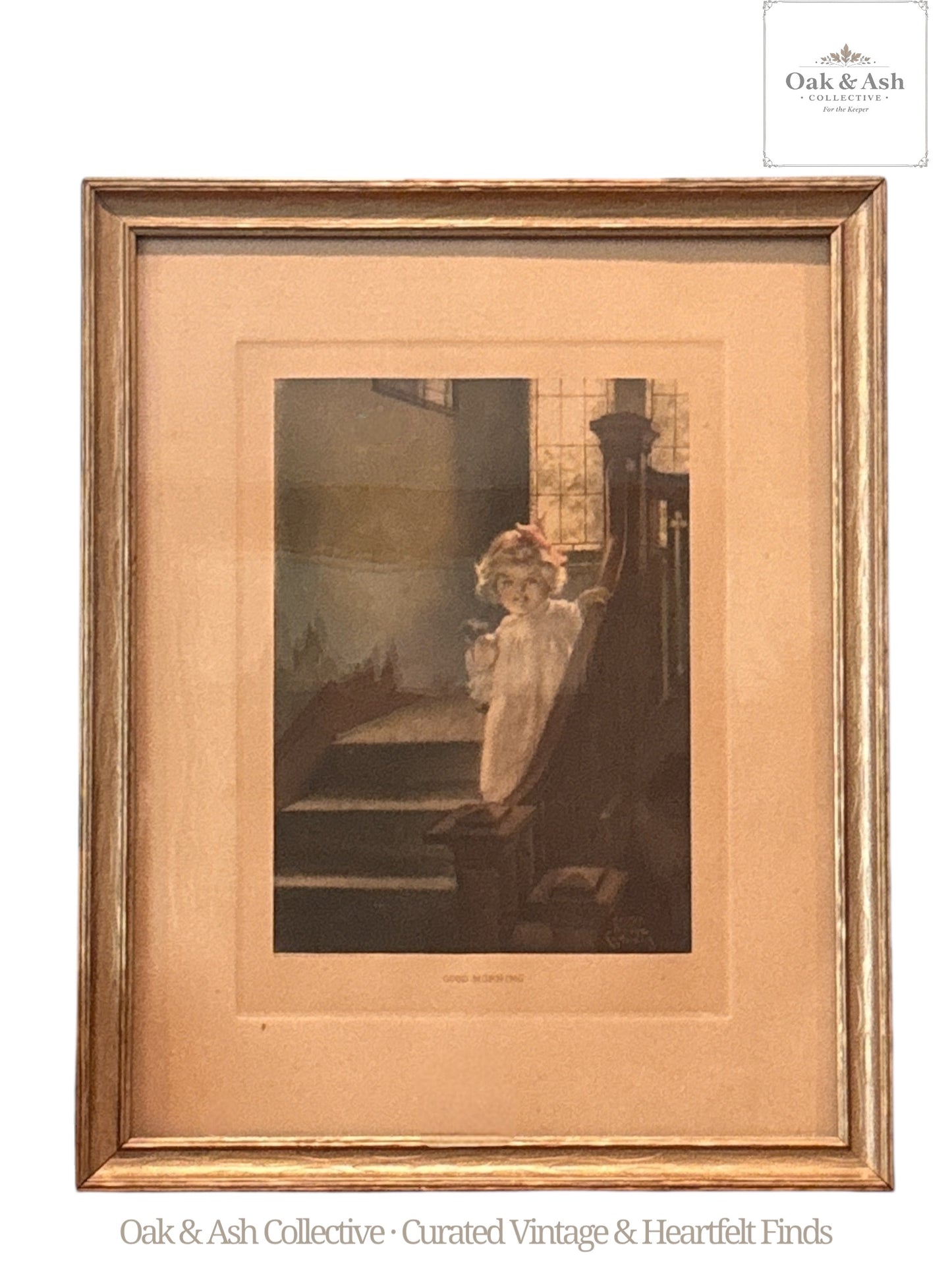 Good Morning | 1911 Chromolithograph by Bessie Pease Gutmann