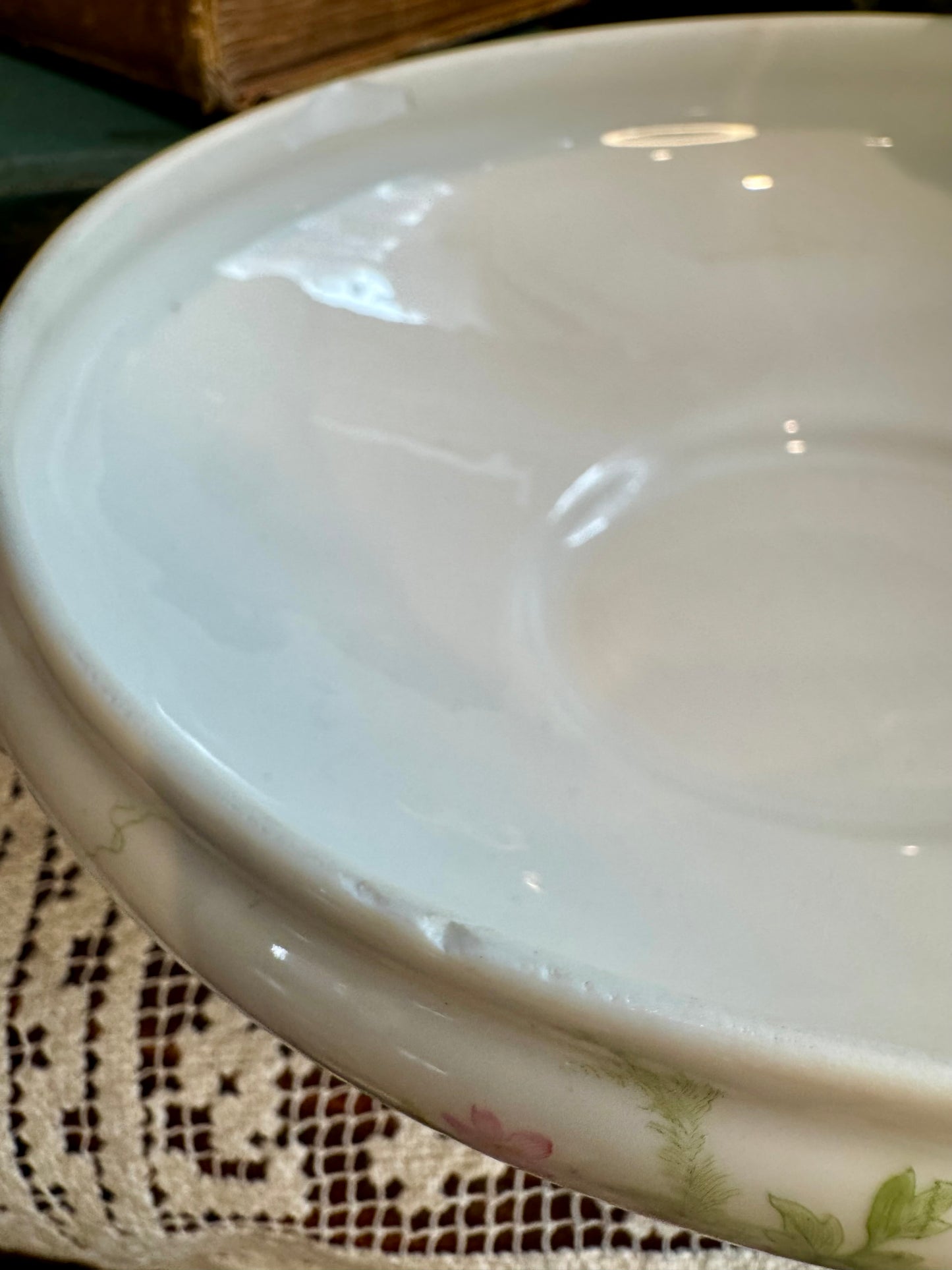 Antique Wm. Guérin & Co. Limoges France Covered Tureen | Hand-Gilded Floral Porcelain