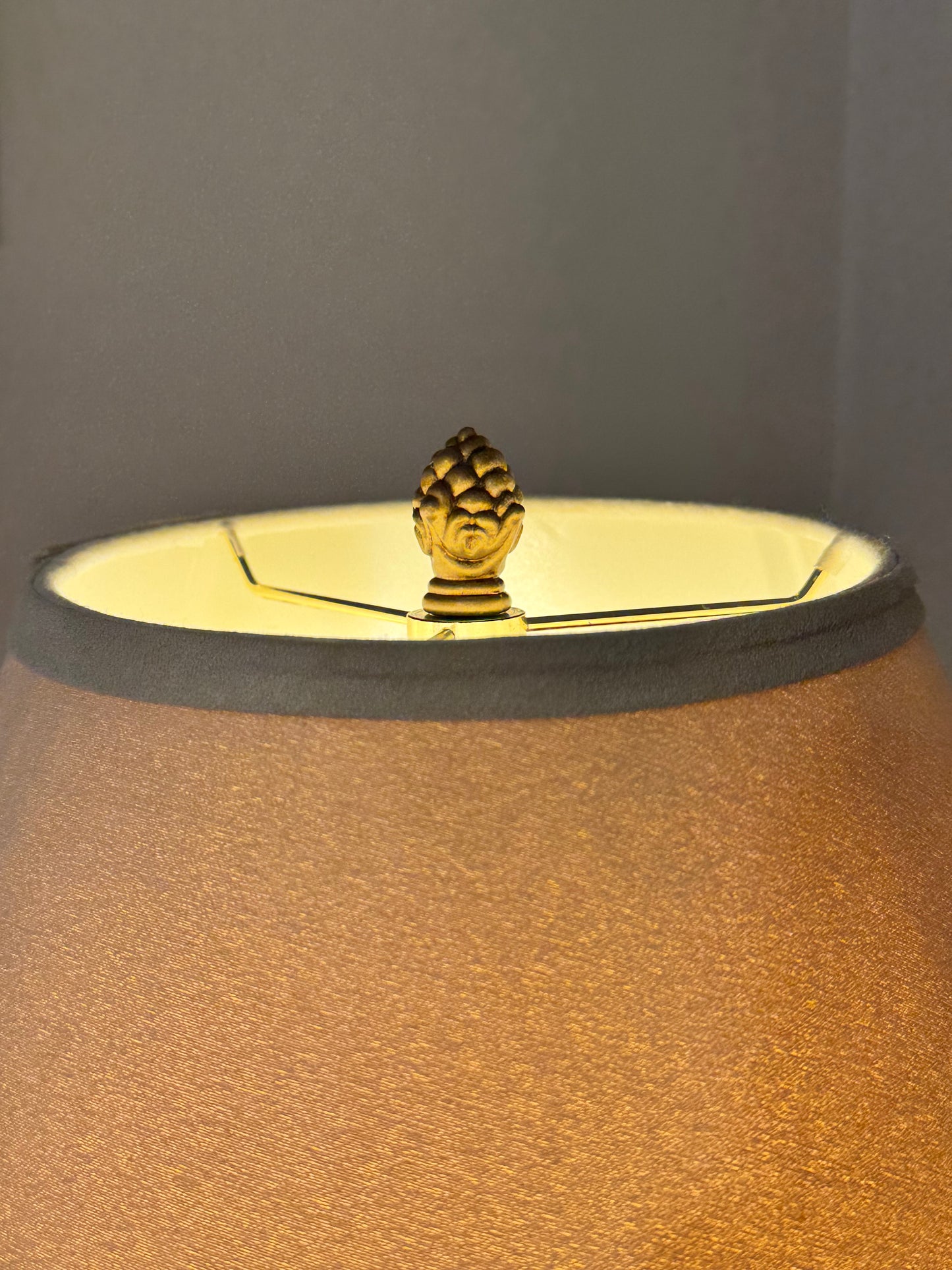 Vintage Speckled Ceramic Lamp | (shade not included)