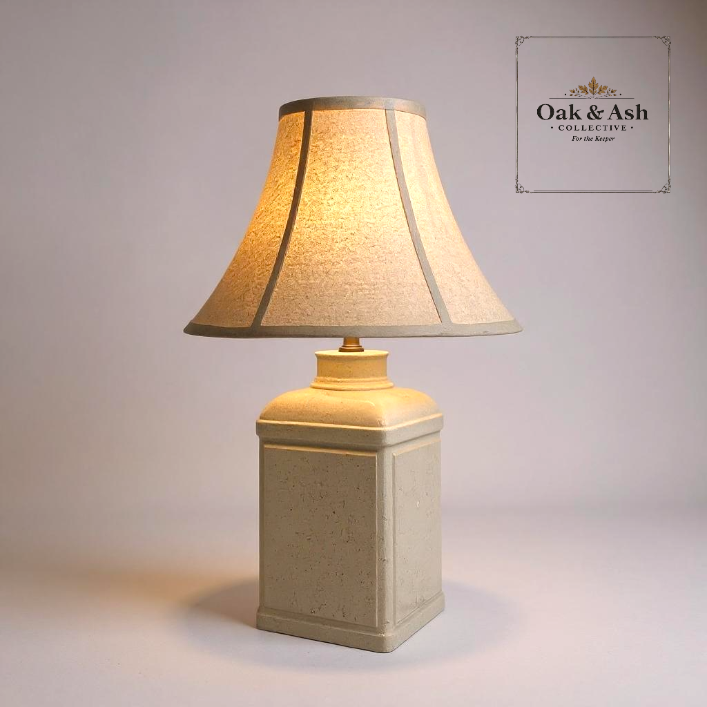 Vintage Speckled Ceramic Lamp | (shade not included)