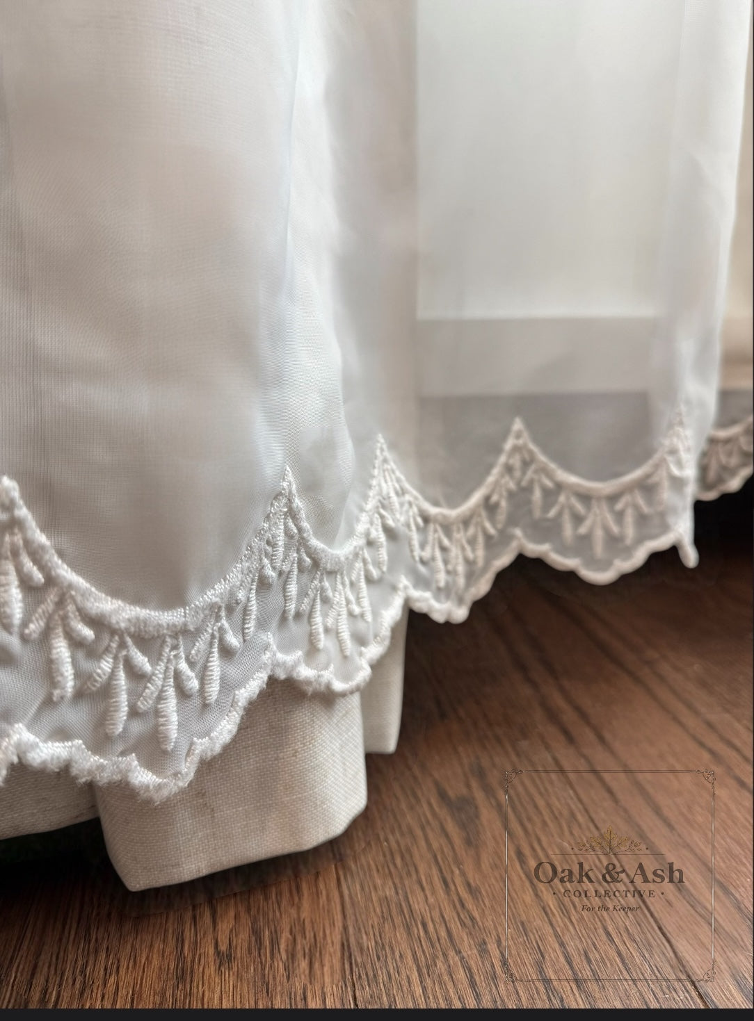 Vintage Lace Curtain Panels – Set of 2