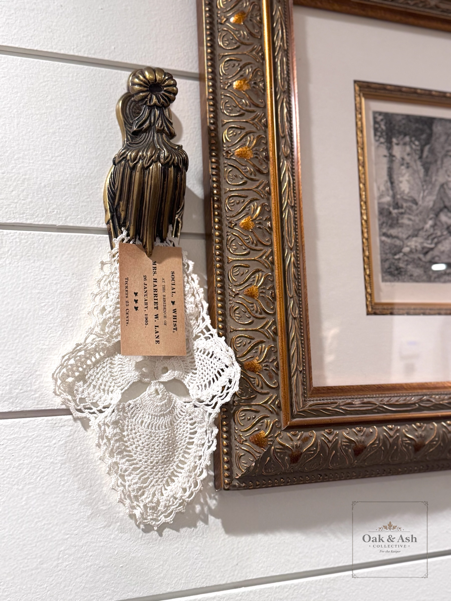 Victorian Brass Letter Clip | c. 1890–1910