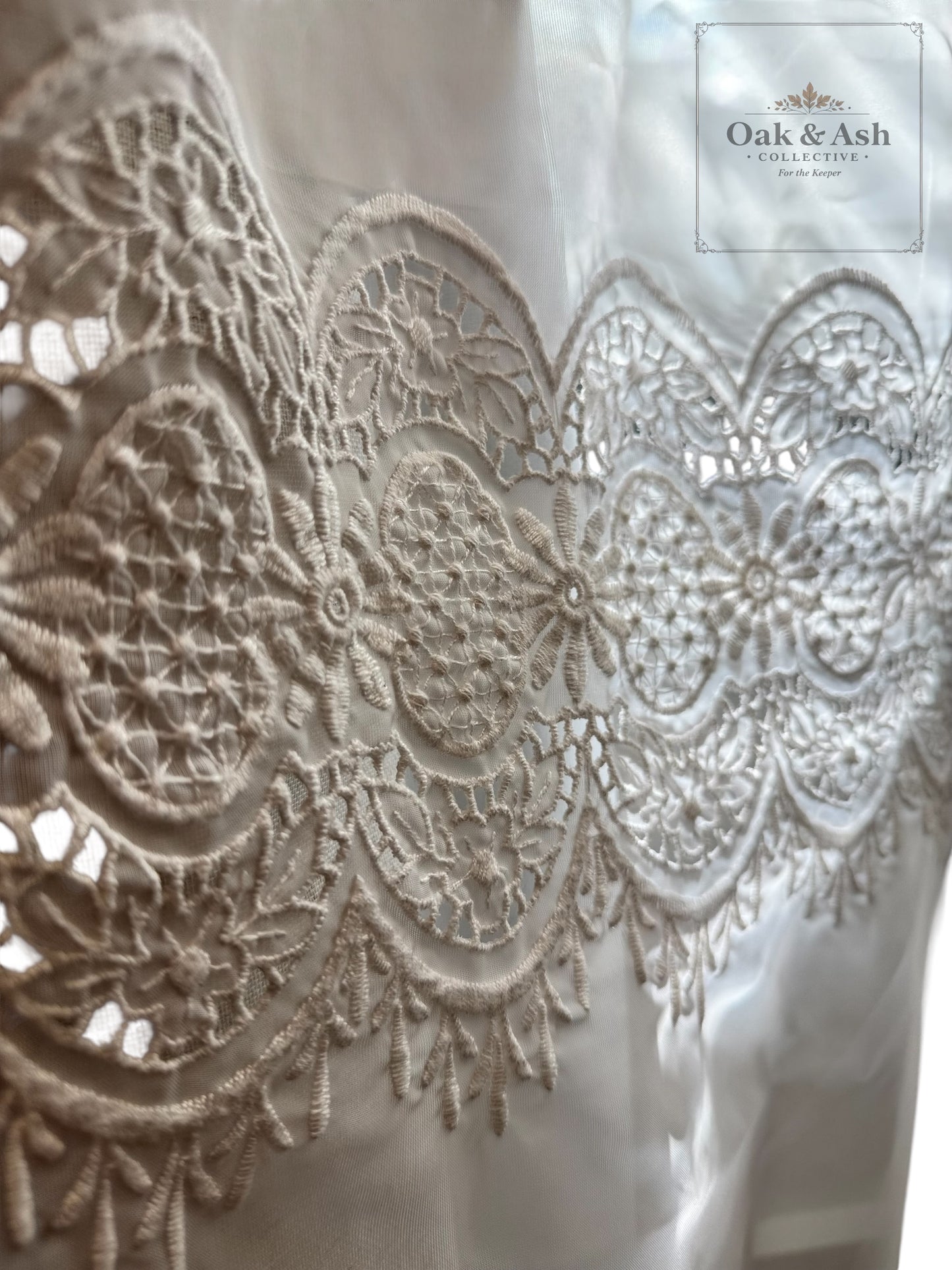 Vintage Lace Curtain Panels – Set of 2