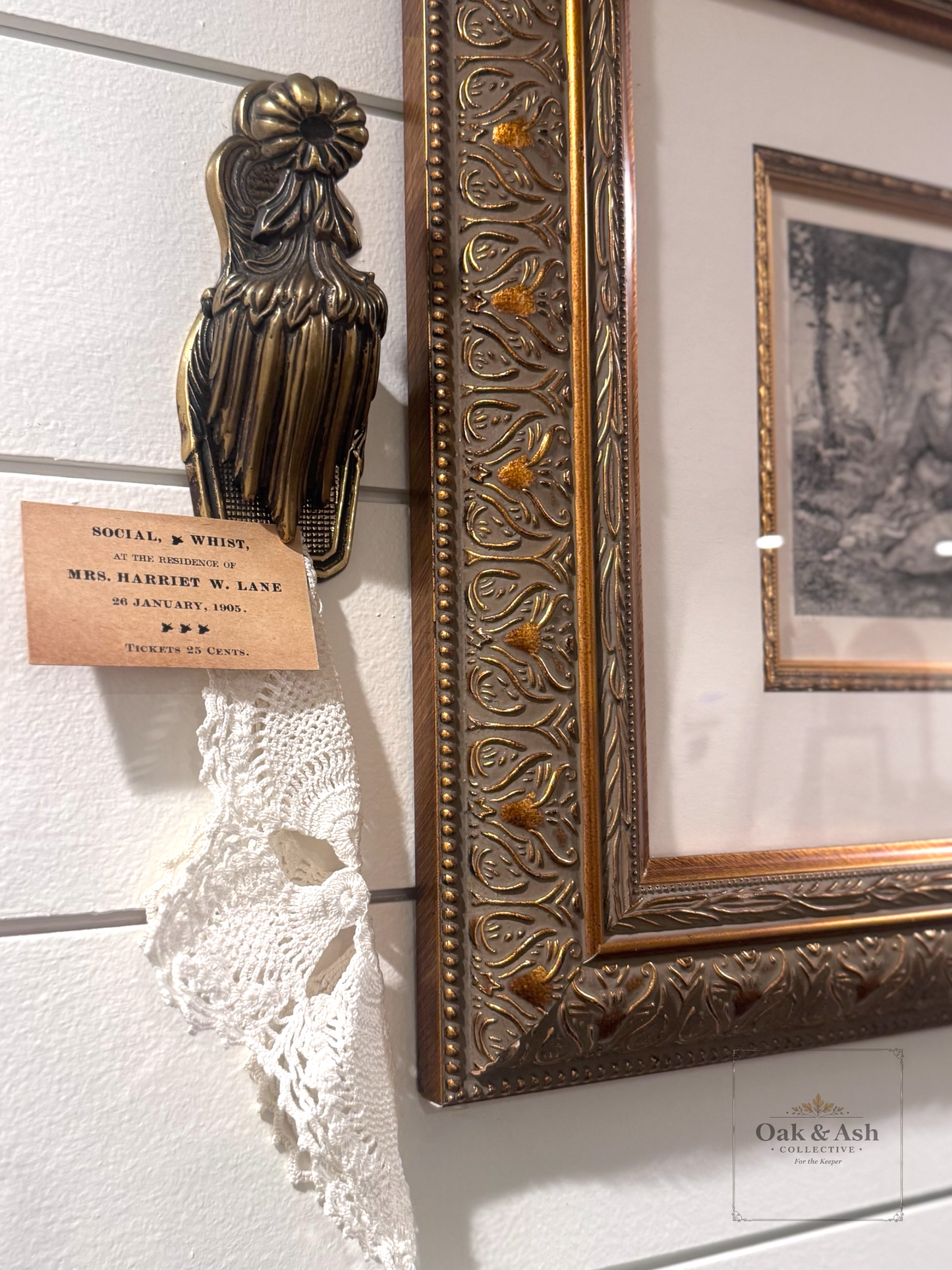 Victorian Brass Letter Clip | c. 1890–1910