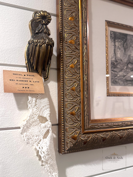 Victorian Brass Letter Clip | c. 1890–1910