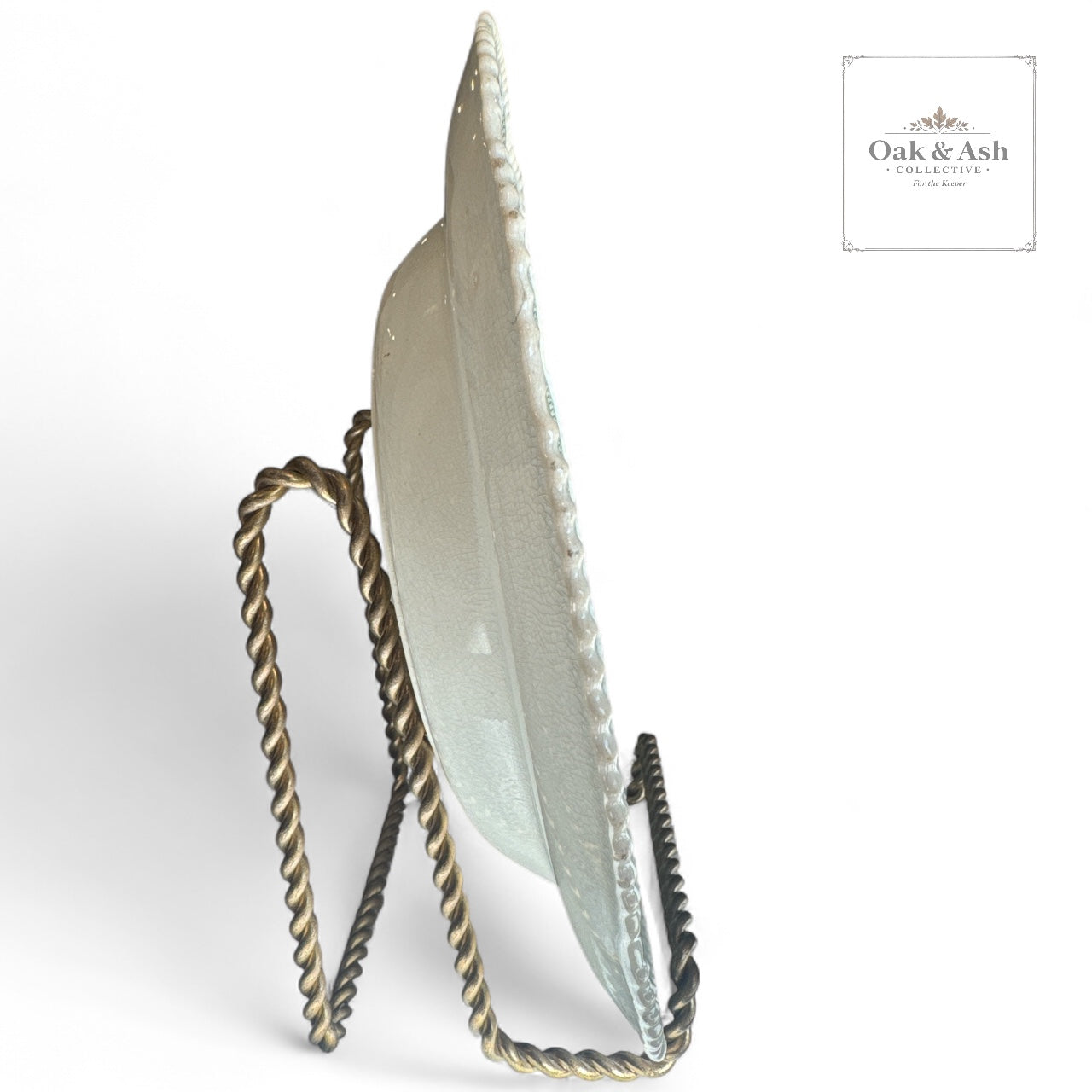 Rare 1830s Staffordshire Green Transferware Deep Plate | Gothic Ruins Motif, English Earthenware