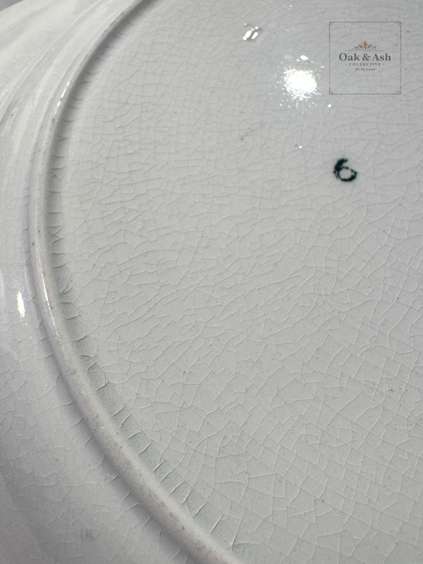 Rare 1830s Staffordshire Green Transferware Deep Plate | Gothic Ruins Motif, English Earthenware