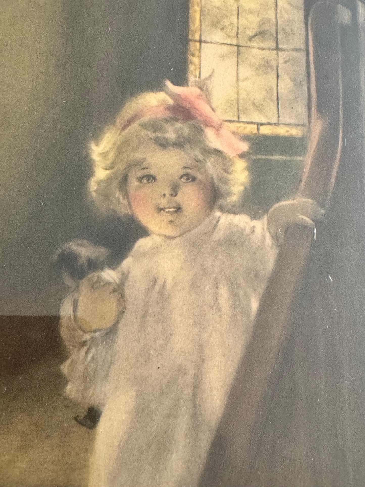 Good Morning | 1911 Chromolithograph by Bessie Pease Gutmann