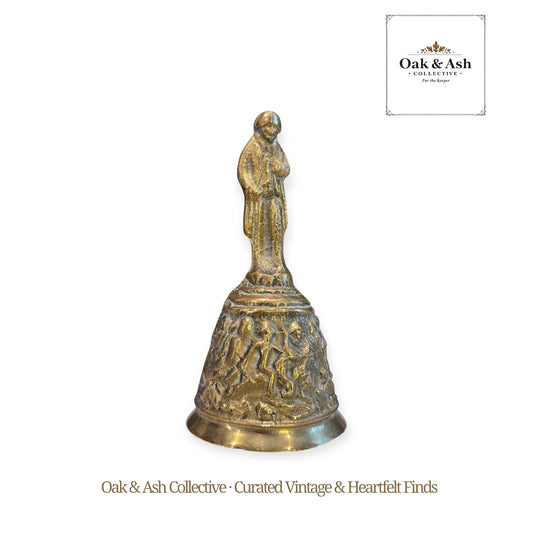 Antique French Napoleon III Brass Bell | c.1870–1890 | Battle of Waterloo Relief